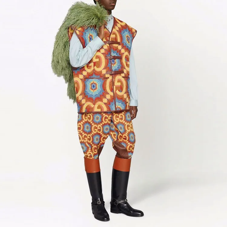 GUCCI Gg Kaleidoscope Equestrian Inspired Pants-1