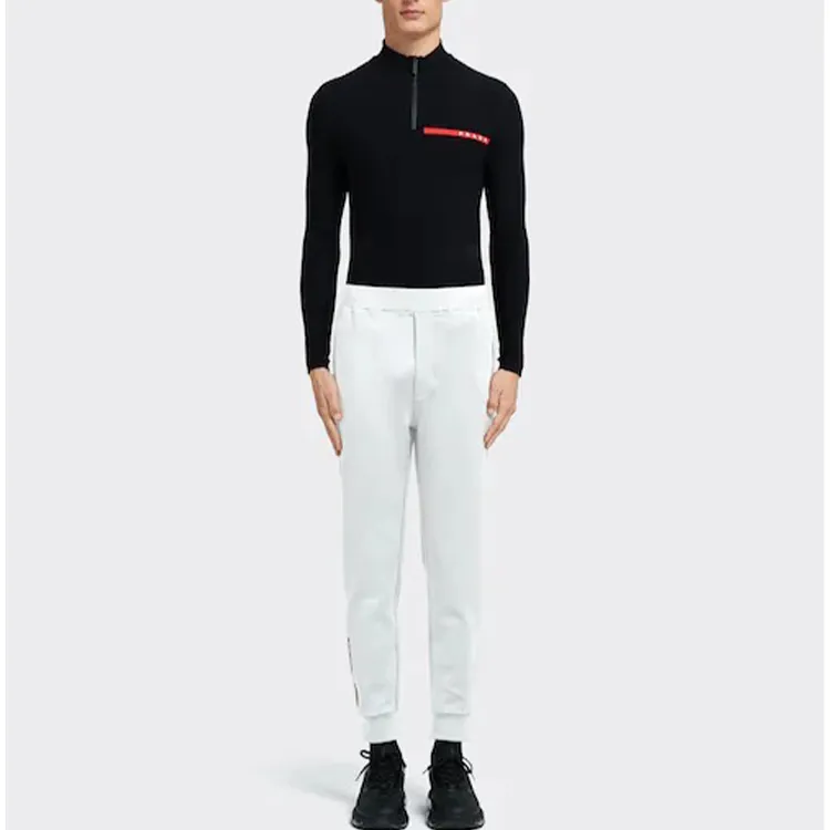 PRADA Knitted Sweatpants Men White-1