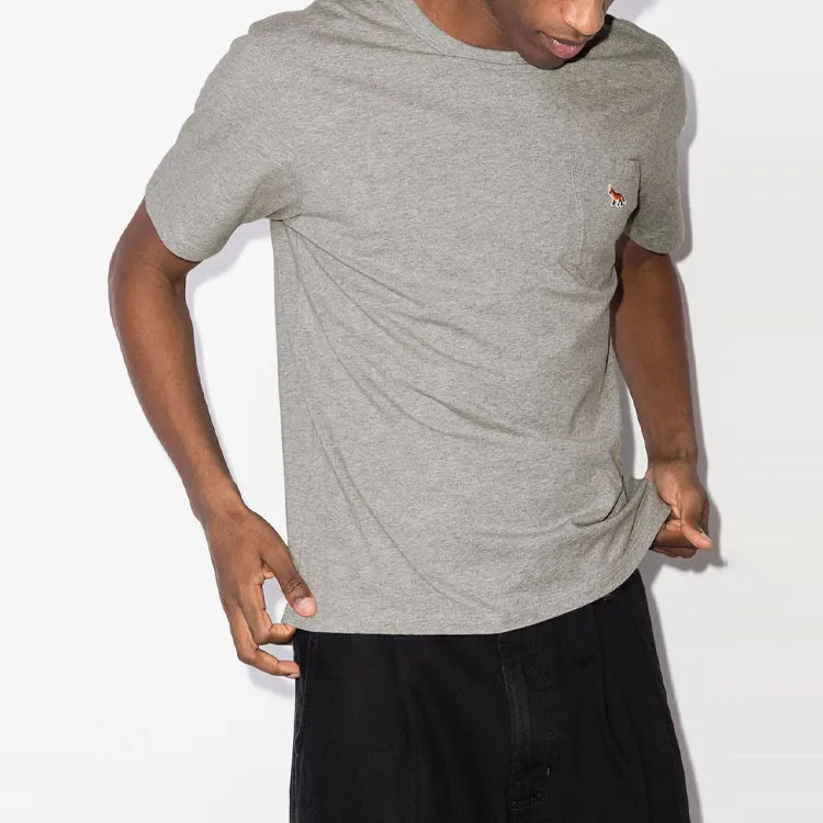 Maison Kitsune T Shirts Men Gray-2