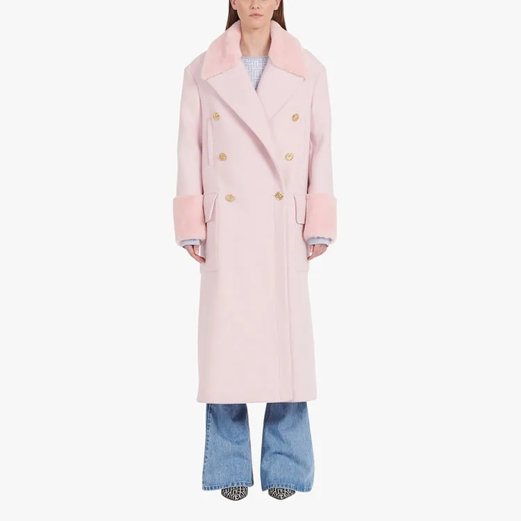 BALMAIN Velvet Jackets Women's Pink-1