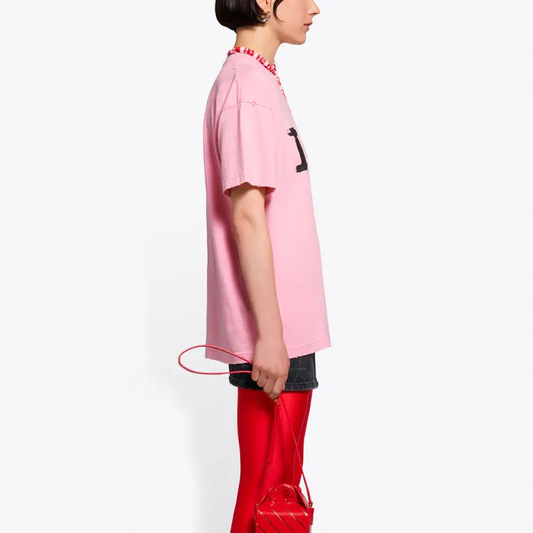 Balenciaga T-Shirts Unisex Pink-5