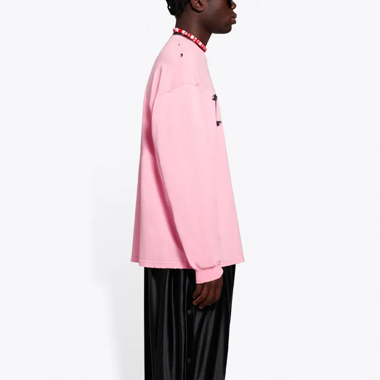 Balenciaga T-Shirts Unisex Pink-5