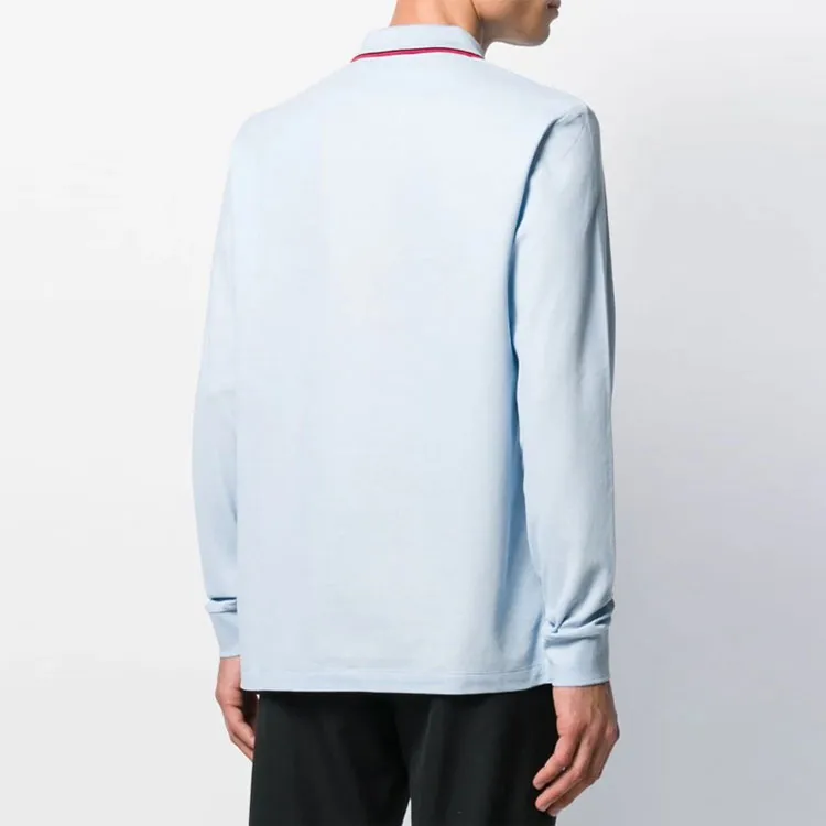 Burberry Polo Shirts Men Blue-3