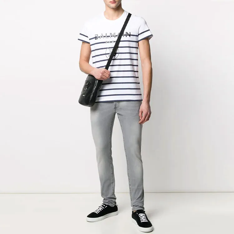 BALMAIN Jeans Men Gray-1