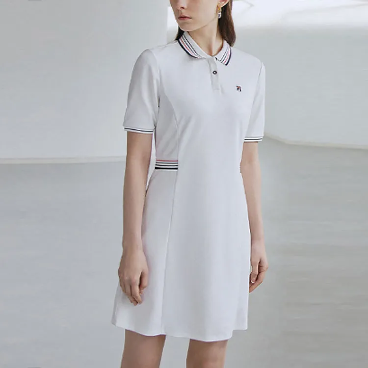 FILA Short Sleeved Dresses Women's White-1