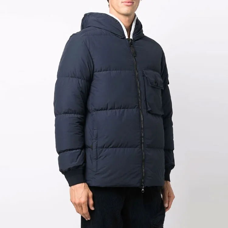 STONE ISLAND Down Jackets Men Blue-3