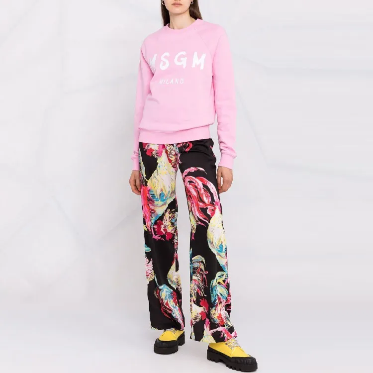 MSGM Logo Printed Crewneck Sweatshirt-1