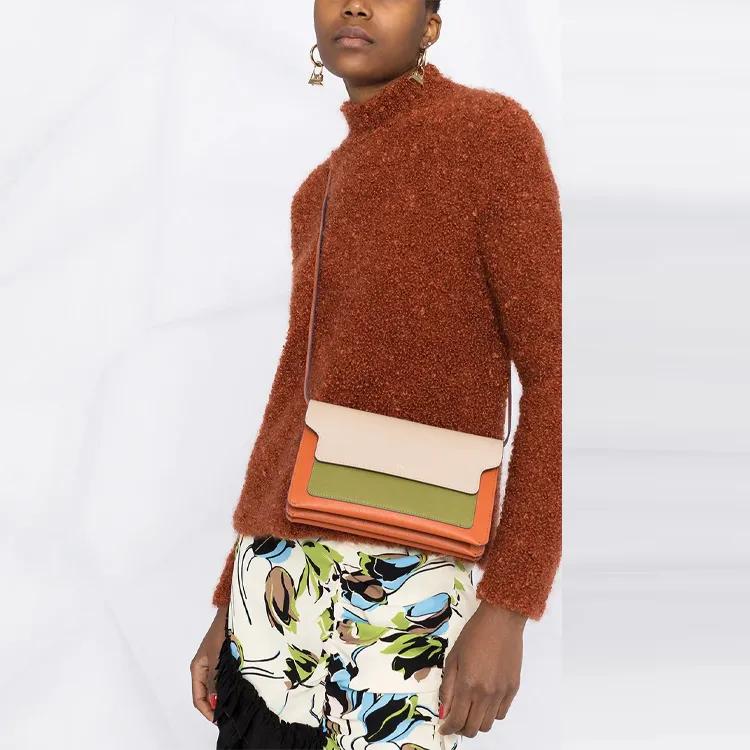 MARNI Loose Fit Sweater Women's Orange Red-4