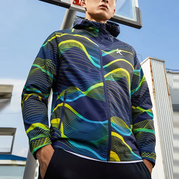 ANTA Basketball Collection Jackets Men Blue-3