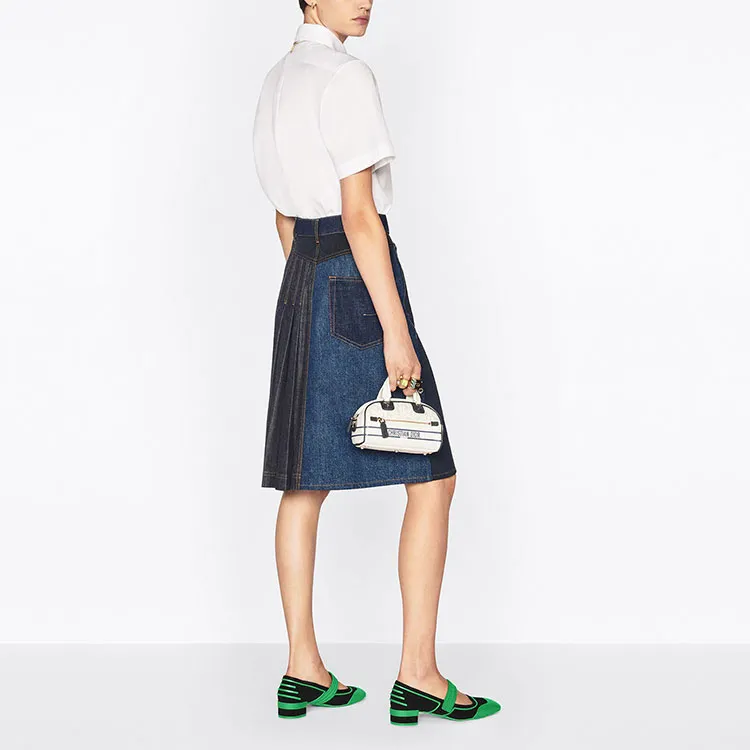 DIOR Quarterly New Products Denim Short Skirts Women's Blue-3