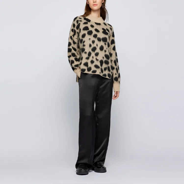 HUGO BOSS Cashmere Sweater Women's Brown-1
