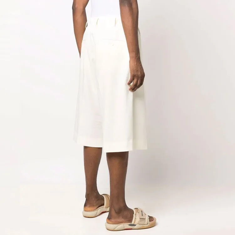 Y 3 Casual Shorts Men Ecru-3