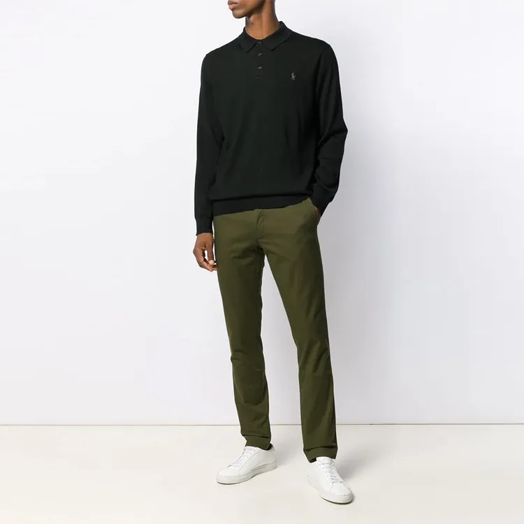 Polo Ralph Lauren Polo Shirts Men Black-2