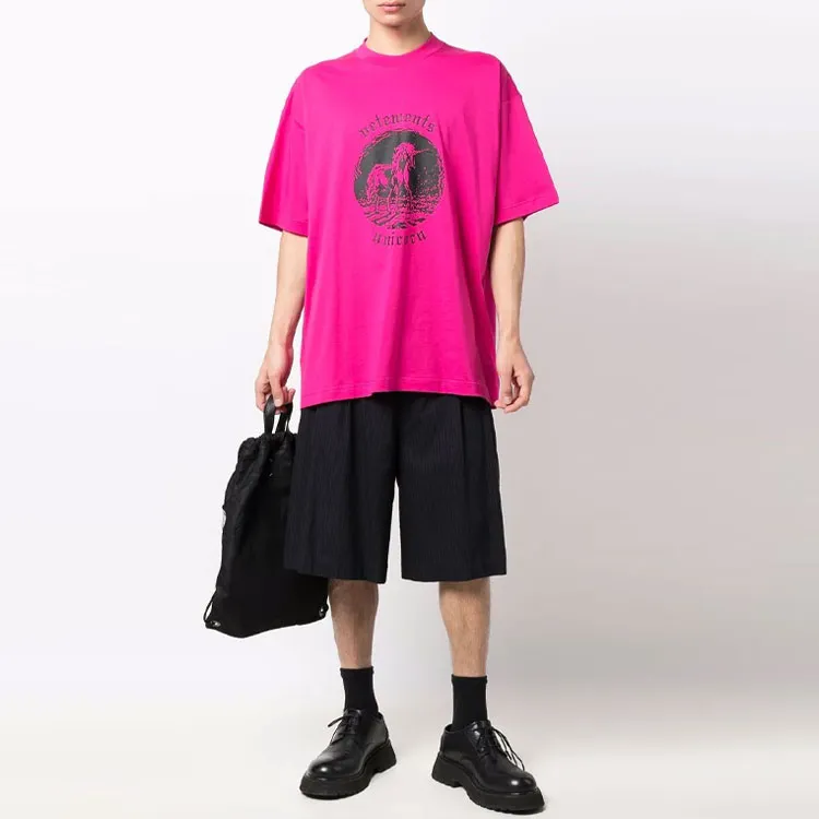 Vetements T-Shirts Unisex Pink-1