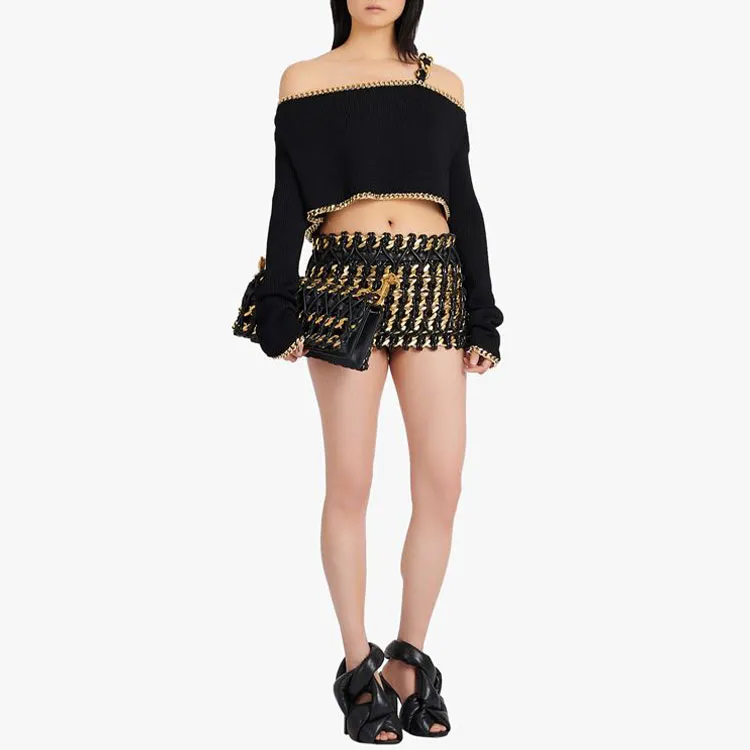 BALMAIN SS22 Sweater Women's Black-2