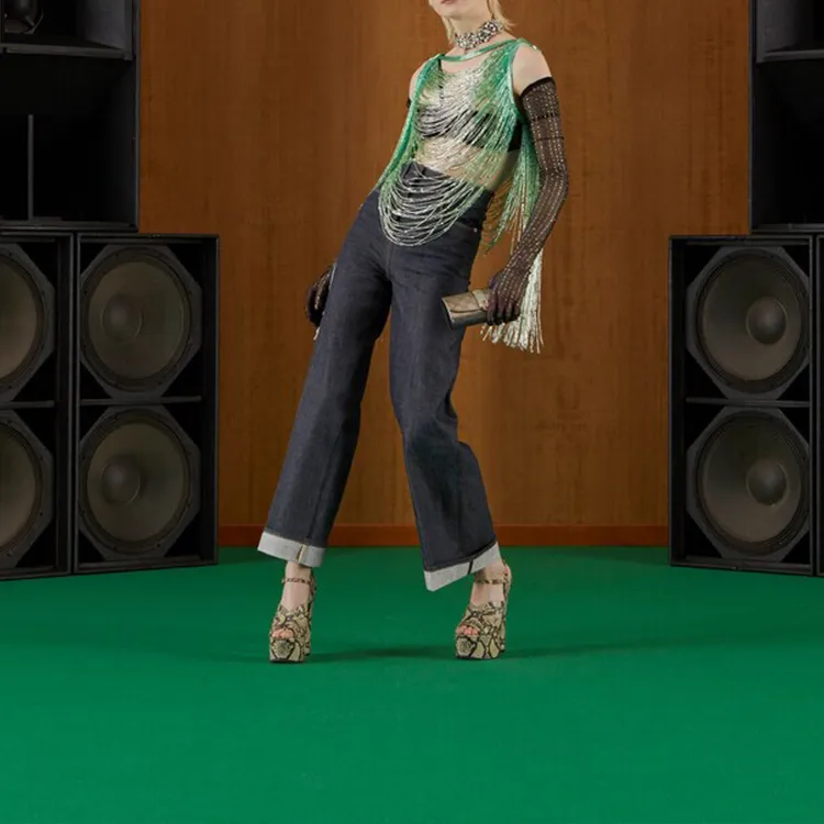 GUCCI Horsebit Wide Jeans-1