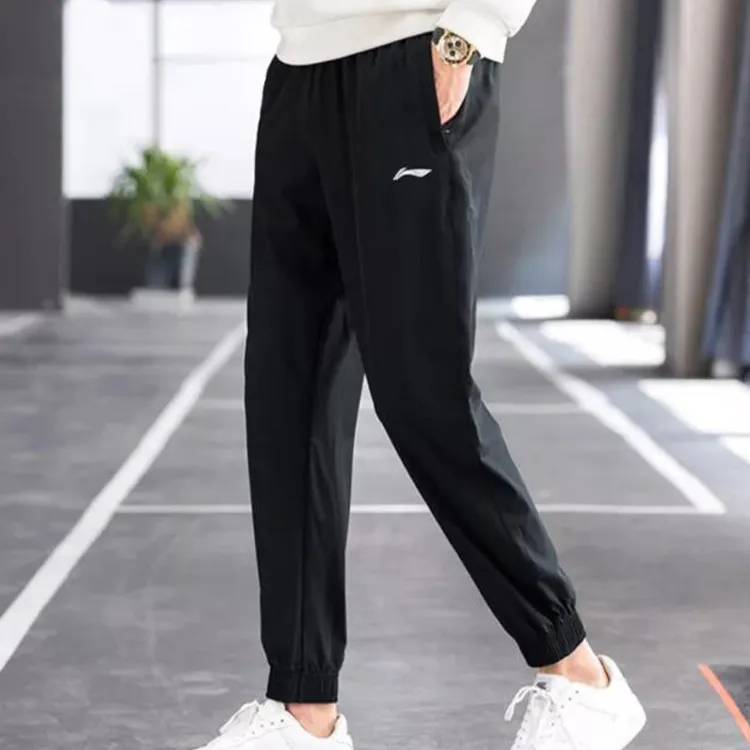LiNing Training Series Knitted Sports Pants Men's Black-3