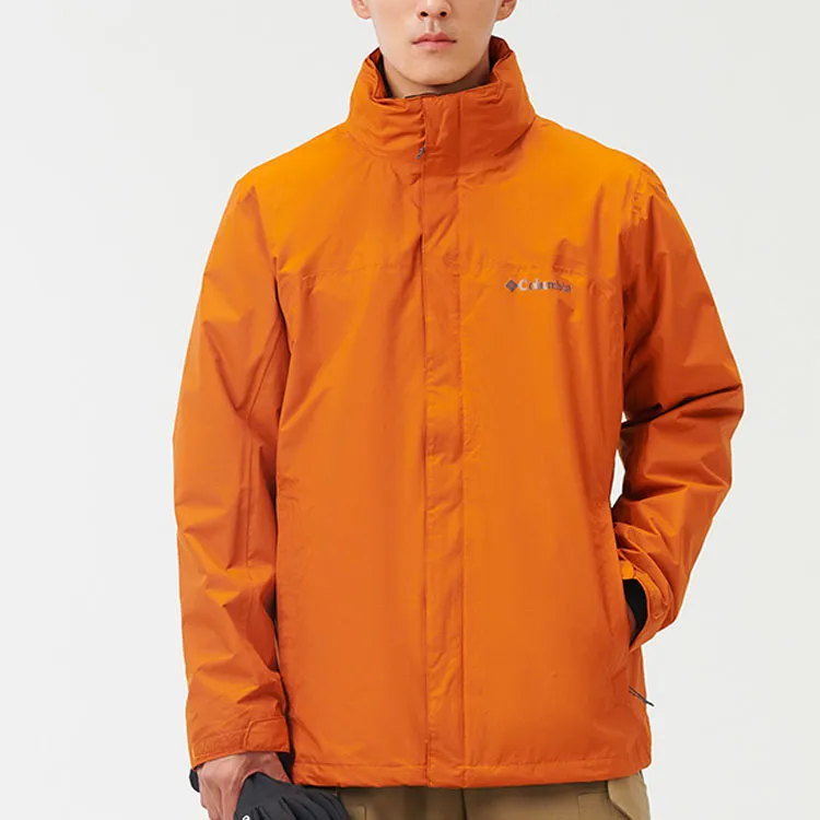 Columbia MISSION AIR Waterproof And Windproof Windbreaker Jacket Men's Orange-2