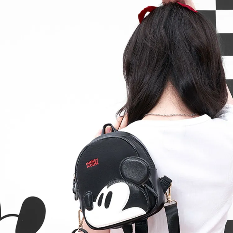 Disney Artificial Leather Backpack Regular Unisex Black-4