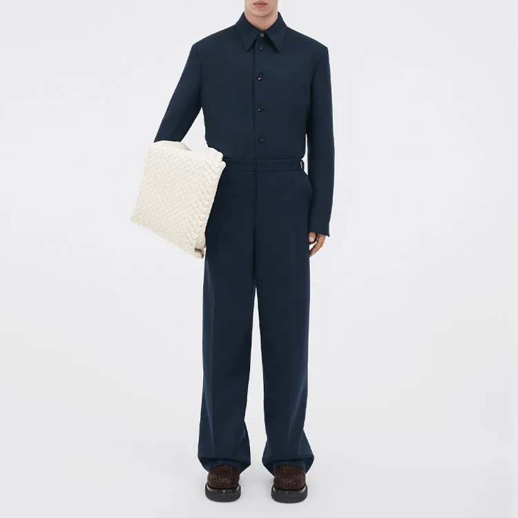 Bottega Veneta Casual Pants Men Blue-1