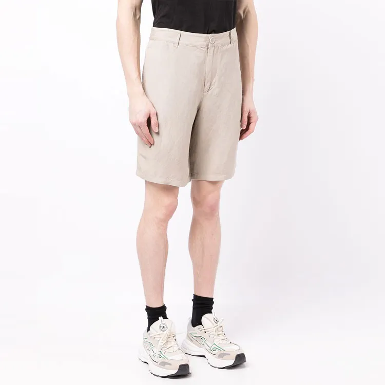 ARMANI EXCHANGE Straight leg Linen Bermuda Shorts-3