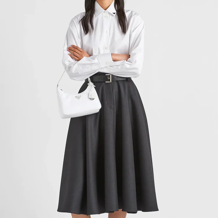 PRADA 2005 Mini Sac White-4