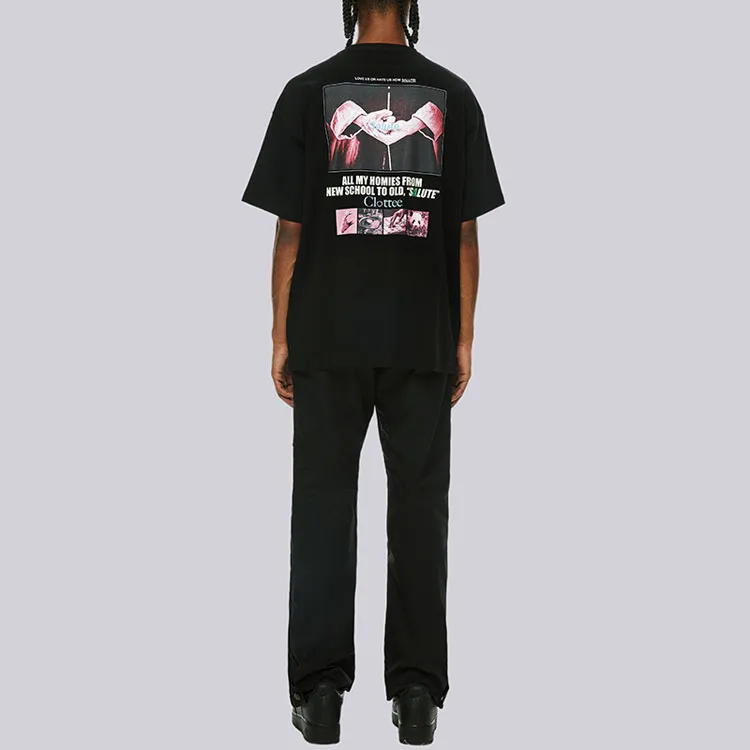 Afgk X CLOTTEE X AFGK Co Brand Series SS23 T Shirts Unisex Black-4