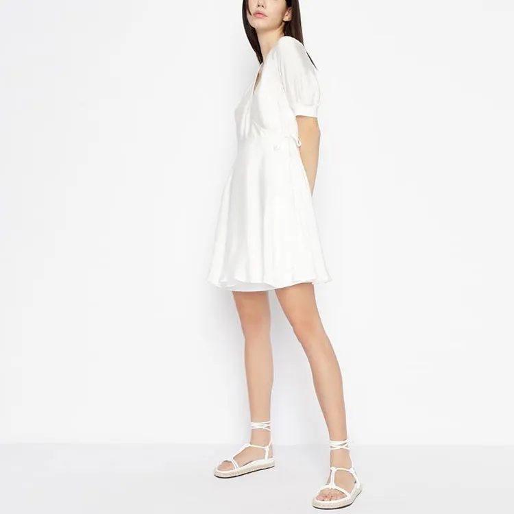 ARMANI EXCHANGEAE SS22 Short Sleeved Dress Women's White-1