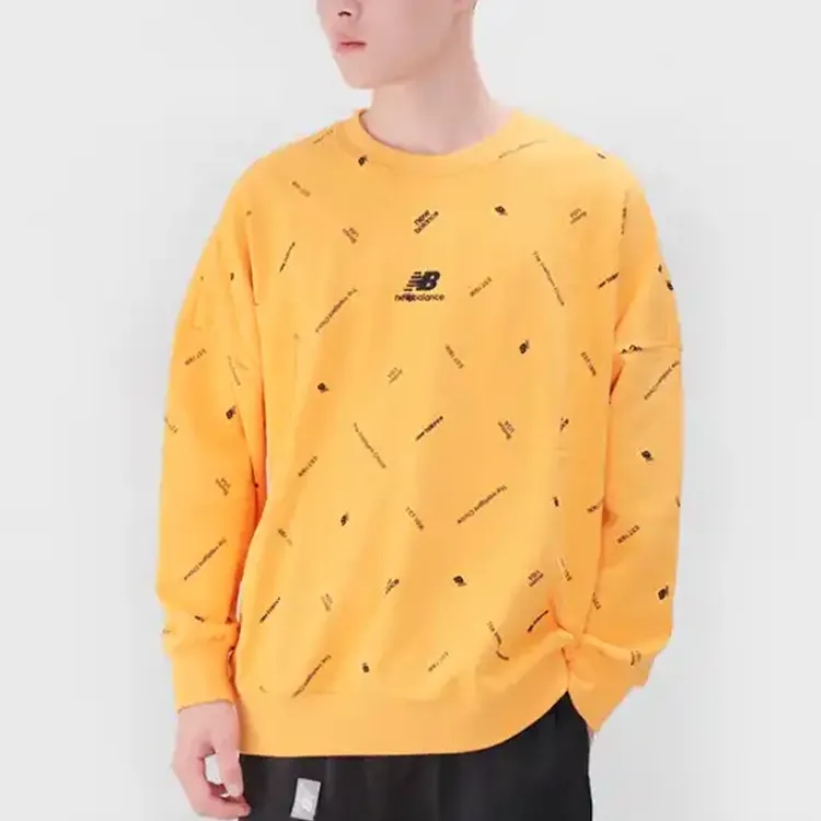 New Balance Sweatshirts Men Yellow-2