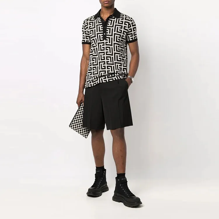 BALMAIN SS22 Polo Shirt Men's Black-1