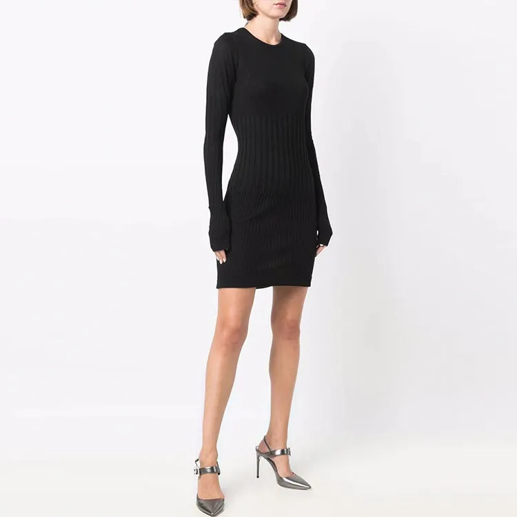 Givenchy Long-Sleeved Dresses Women's Black-3