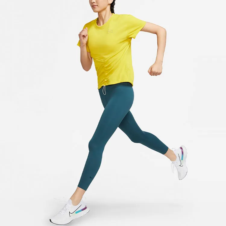 Nike Dri Fit T Shirts Women's Yellow-2