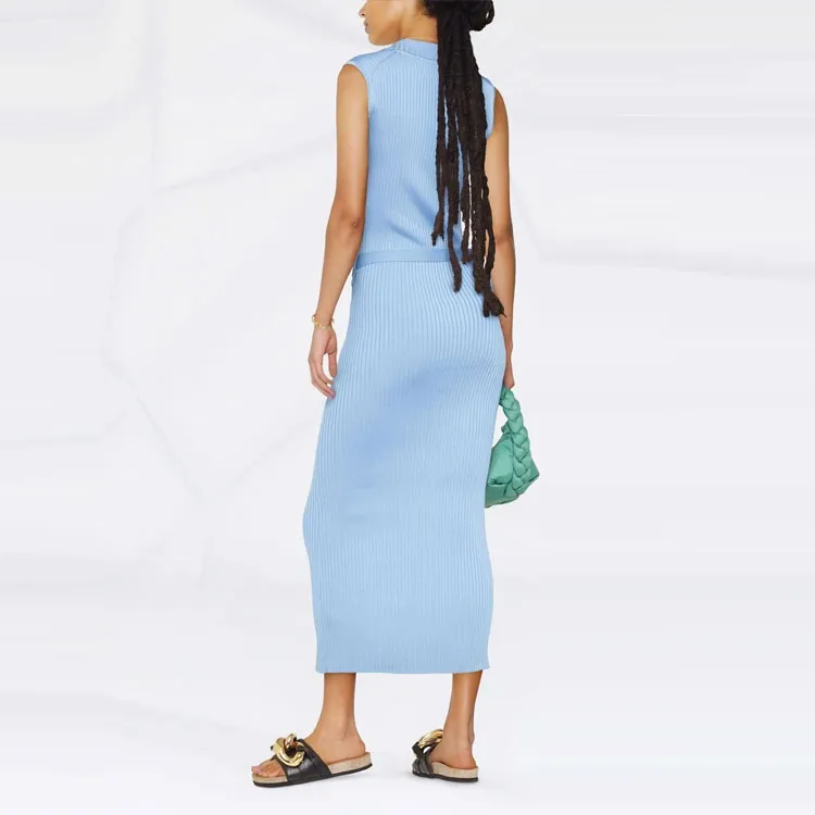 NANUSHKA Sleeveless Dresses Women's Blue-1