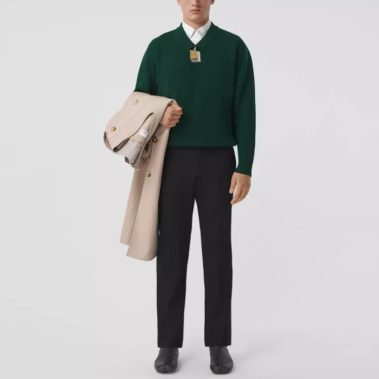 Burberry FW21 Sweater Men's Green-1