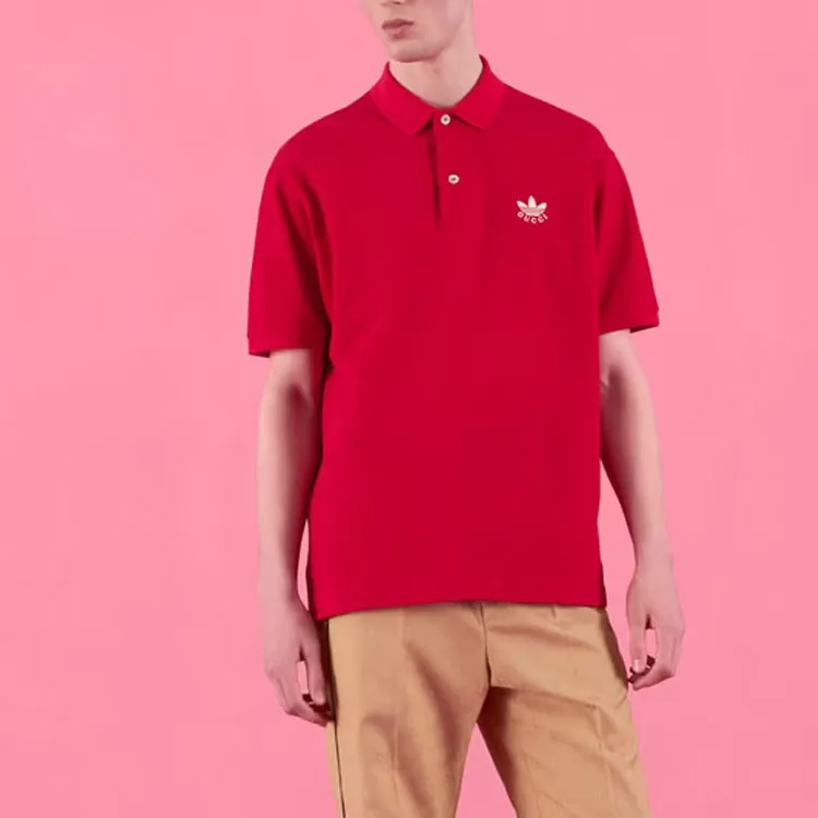 GUCCI X Adidas Cotton Piquet Polo-3