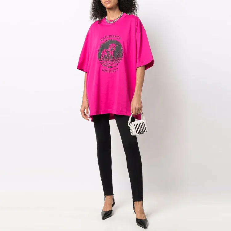 Vetements T-Shirts Unisex Pink-2