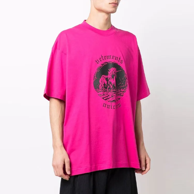 Vetements T-Shirts Unisex Pink-3