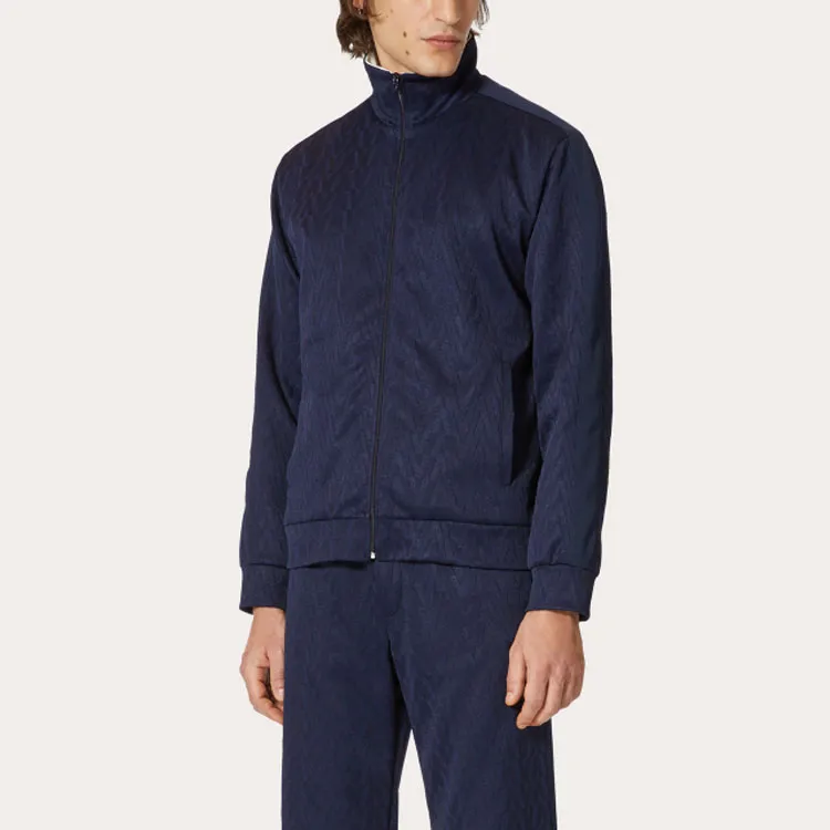 Valentino Jacquard Zipped Track Jacket-2