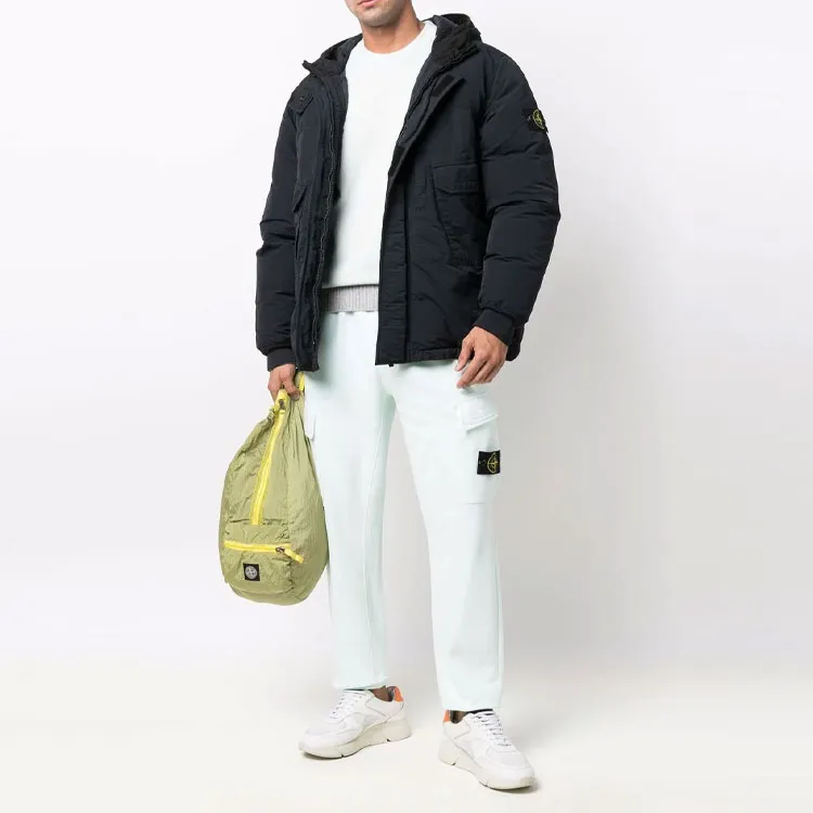 STONE ISLAND Down Jacket Men's Black-1