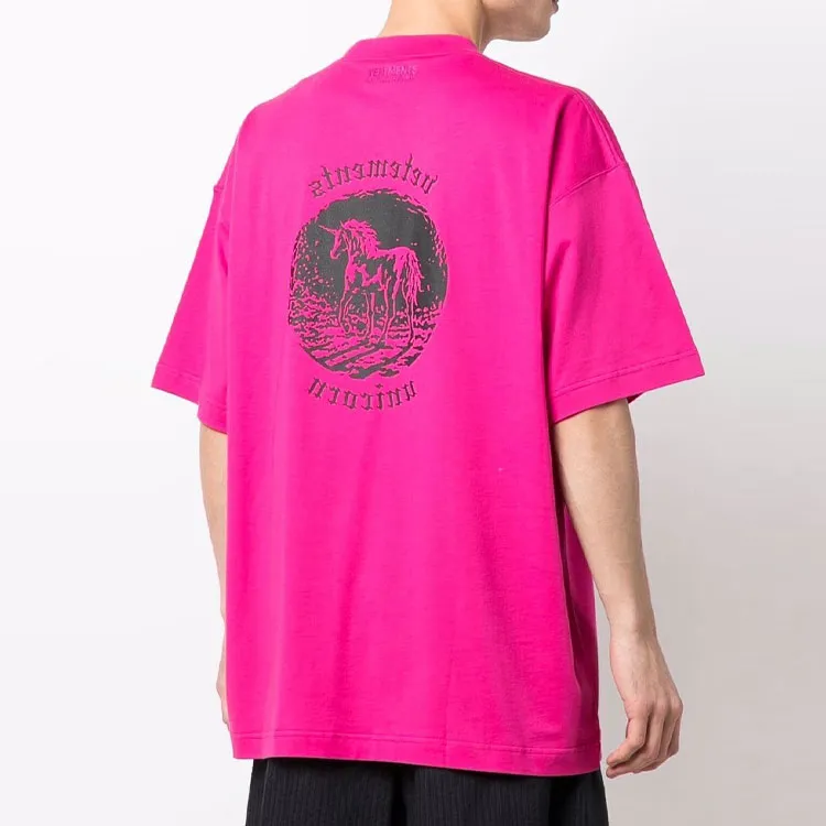 Vetements T-Shirts Unisex Pink-4