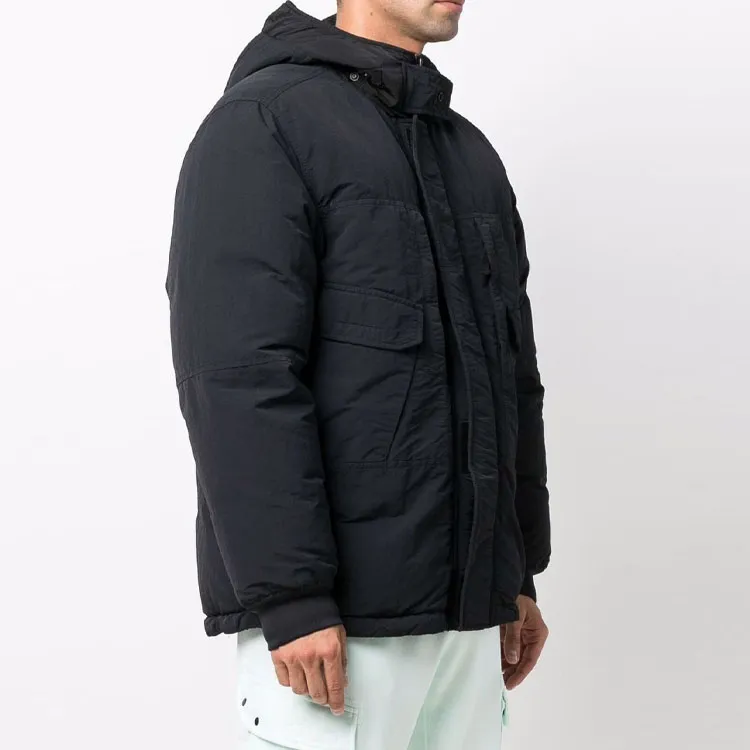 STONE ISLAND Down Jacket Men's Black-3