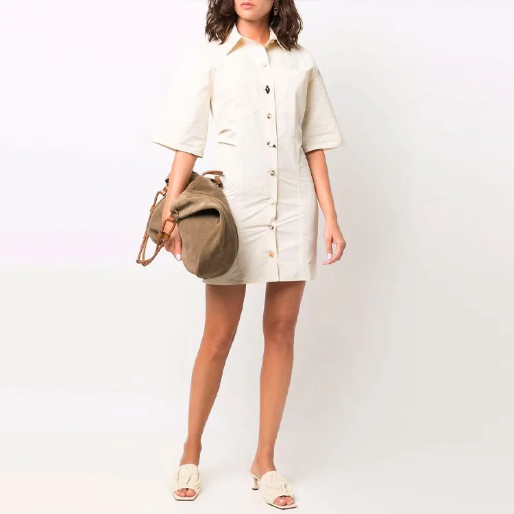 NANUSHKA Slim Cut Short Sleeved Shirt Dress-1