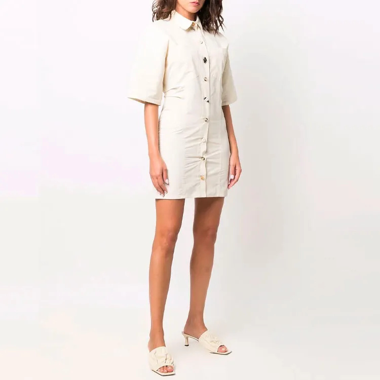 NANUSHKA Slim Cut Short Sleeved Shirt Dress-3