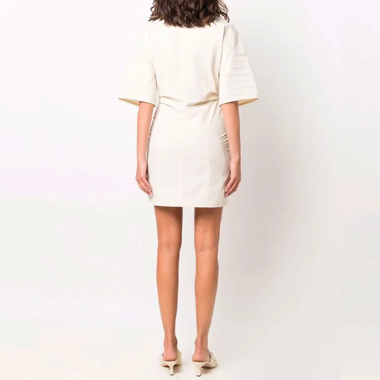 NANUSHKA Slim Cut Short Sleeved Shirt Dress-2