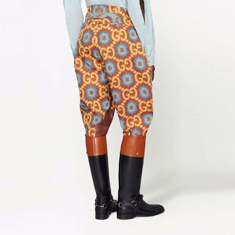 GUCCI Gg Kaleidoscope Equestrian Inspired Pants-3