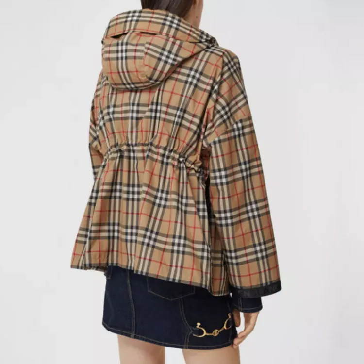 Burberry Plaid check Hooded Jacket-5