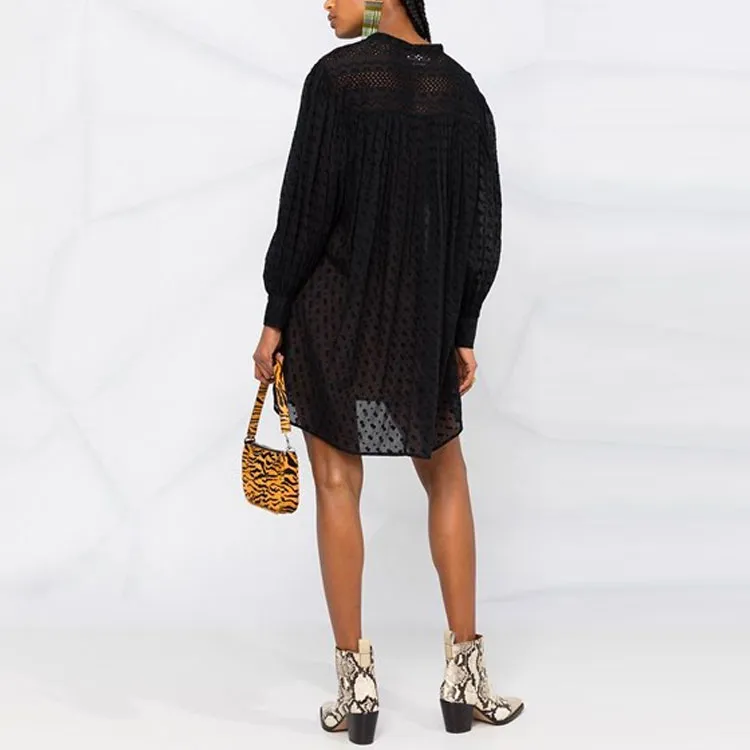 ISABEL MARANT Long-Sleeved Dresses Women's Black-2
