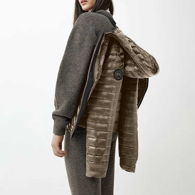 Canada Goose Roxboro Series Down Jackets Women's Khaki-2