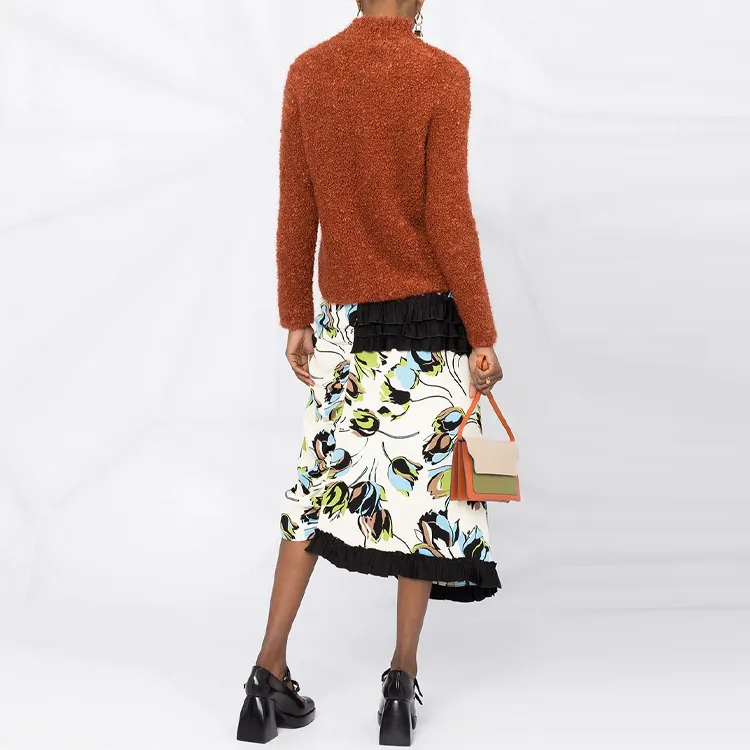 MARNI Loose Fit Sweater Women's Orange Red-2