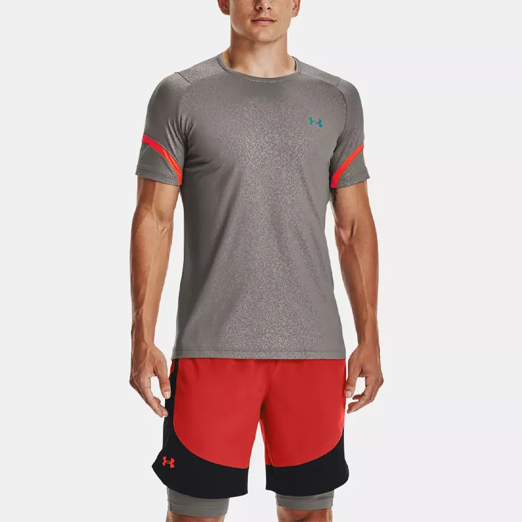 Under Armour RUSH T Shirt Men's Dark Wolf Gray-3